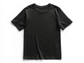 A black t-shirt on a white background Royalty Free Stock Photo