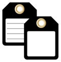 Black Tag Label Symbol Sign,Vector Illustration, Isolate On White Background. EPS10 Royalty Free Stock Photo