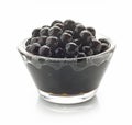 Black tapioca pearls for bubble tea Royalty Free Stock Photo