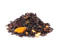Black tea with citrus Royalty Free Stock Photo