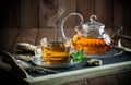 Black tea is a hot drink Royalty Free Stock Photo