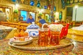 Black tea with Iranian desserts, Azari Teahouse, Tehran, Iran