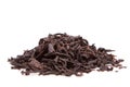 Black tea on white background Royalty Free Stock Photo