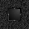 Black tech square with glowing lights abstract background