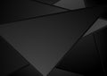 Black technology polygon abstract background