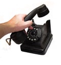 Black telephone Royalty Free Stock Photo