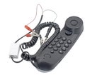 Black telephone handsets Isolated on white Royalty Free Stock Photo