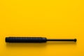 Black telescopic expandable baton / truncheon isolated