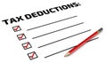 Tax deductions. The To Do List