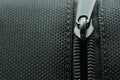 Black textile zipper Royalty Free Stock Photo