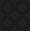 Black textured plastic swirls in square grid