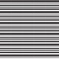 Black thick and thin horizontal striped with diamond shape line