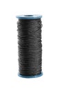 Black thread spool Royalty Free Stock Photo