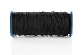 Black thread spool Royalty Free Stock Photo