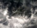 A black thundercloud covered the sky Royalty Free Stock Photo