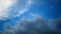Storm clouds overtook the blue sky before the rain Royalty Free Stock Photo