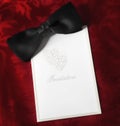 Black Tie Invitation Royalty Free Stock Photo