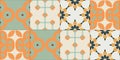 Tile acrylic painted seamless pattern, Vintage Moroccan pattern, seamless colorful Moroccan style.
