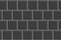 Black tile seamless pattern. Square brick background. Kitchen backsplash or bathroom ceramic wall texture. Interior or Royalty Free Stock Photo