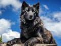 Black timber wolf Royalty Free Stock Photo