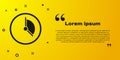 Black Time Management icon isolated on yellow background. Clock sign. Productivity symbol. Vector