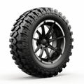 Hyper-realistic Black Off-road Tire Design Pctem0099061