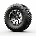 Contemporary Off Road Tire Design With Black Wheels