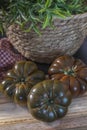 Black Tomatoes. Close-up