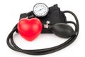 Black tonometer and heart
