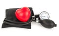 Black tonometer and heart