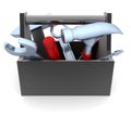Black toolbox Royalty Free Stock Photo