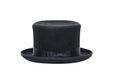Black Top Hat isolated on white background Royalty Free Stock Photo