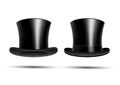 Black top hats Royalty Free Stock Photo