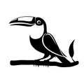 Black toucan bird sign.