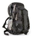 Black tourist backpack isolated Royalty Free Stock Photo