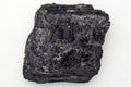 Black tourmaline crystal Royalty Free Stock Photo