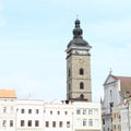 Black Tower in Ceske Budejovice Royalty Free Stock Photo