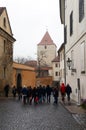 The black tower at Prague castle. Royalty Free Stock Photo