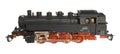 Black toy locomotive Royalty Free Stock Photo