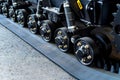 A close up of modern rubber tractor tracks Royalty Free Stock Photo