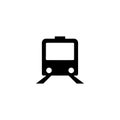 Black train icon logo and simple flat symbol for website,mobile,logo,app,UI