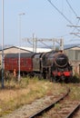 Black 5 train returning to Steamtown at Carnforth