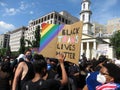 Black Trans Lives Matter Sign Royalty Free Stock Photo