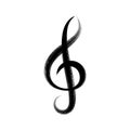 Black treble clef icon