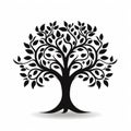 Black tree of live icon on white background Royalty Free Stock Photo