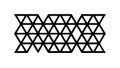 Black Triangular Mesh Pattern Vector, vector design Generative AI Royalty Free Stock Photo