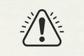 Warning Alert Sign Urgent Notification, Triangular Symbol, Exclamation Mark Royalty Free Stock Photo