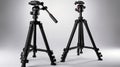 Photorealistic image of a cordless tripod with folding design on a white background Royalty Free Stock Photo