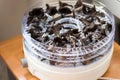 Black trompette mushrooms in the dehydrator