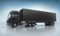 Black Truck illustration Royalty Free Stock Photo